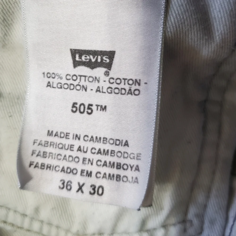Levi's 505 Regular Fit Straight Leg Jeans 36 Waist